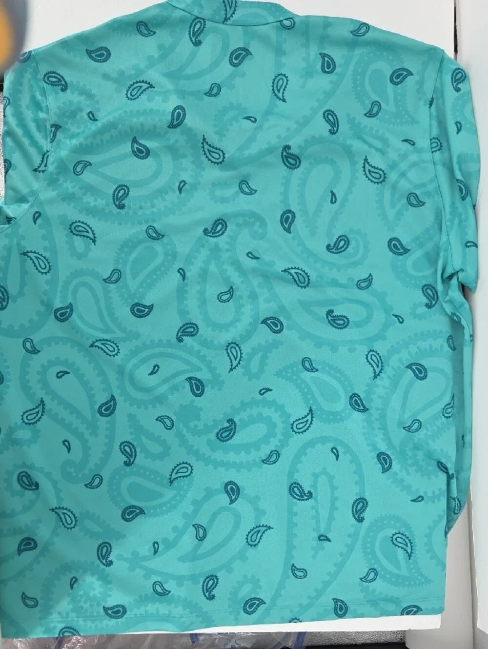 Nike Women's Teal Paisley Short Sleeve Performance Tee